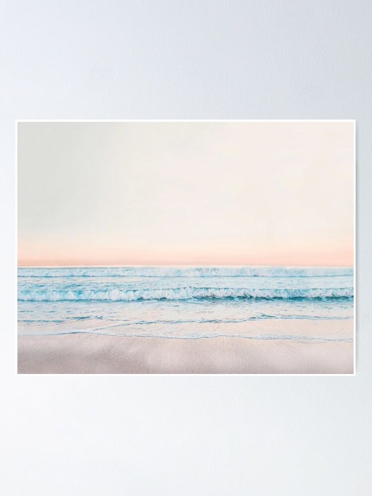 Alternate view of Minimalist Ocean Print Poster