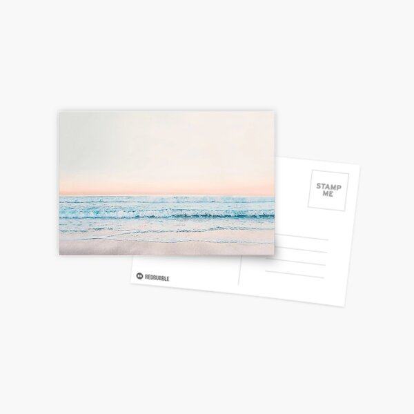 Minimalist Ocean Print Postcard