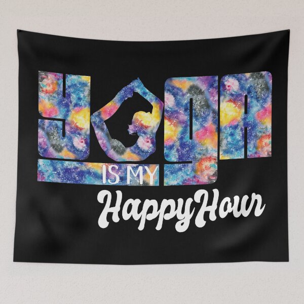 Item preview, Yoga Is My Happy Hour designed and sold by Chai-spirit.
