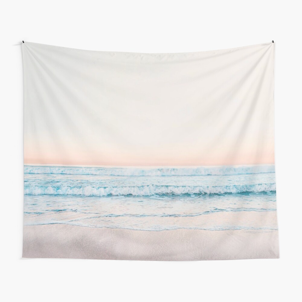 Minimalist Ocean Print Wall Tapestry