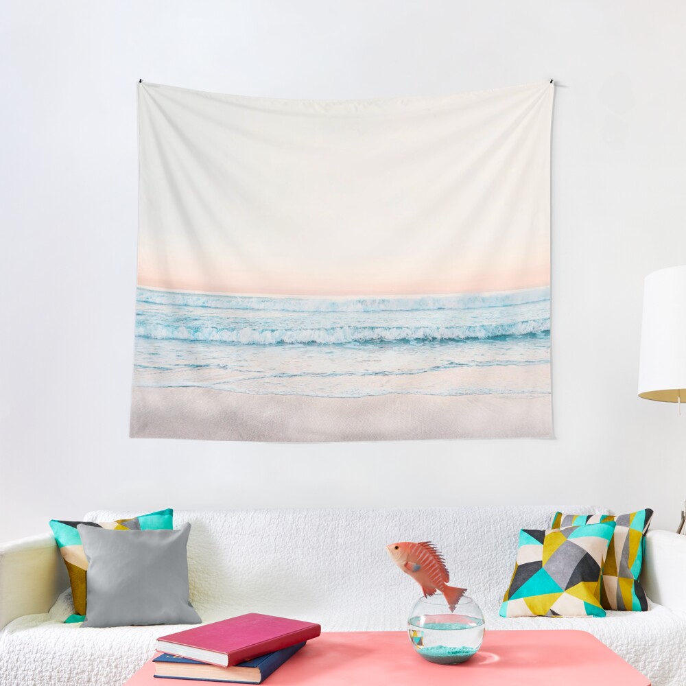 Minimalist Ocean Print Tapestry