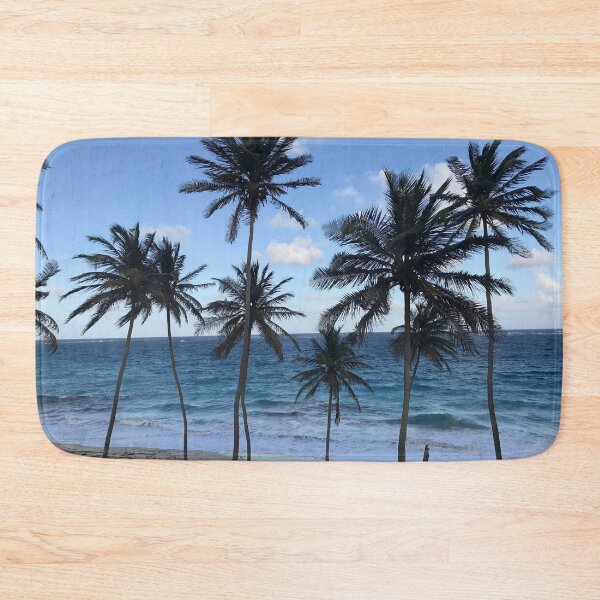 Item preview, Barbados Beach with Tall Palm Trees  designed and sold by BravuraMedia.