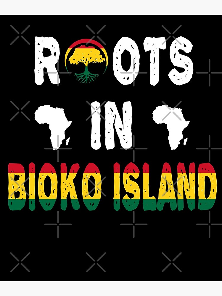 Bioko Island African Diaspora Ancestry DNA Roots Africa Map Art Print   Flat,750x,075,f Pad,750x1000,f8f8f8.u3 