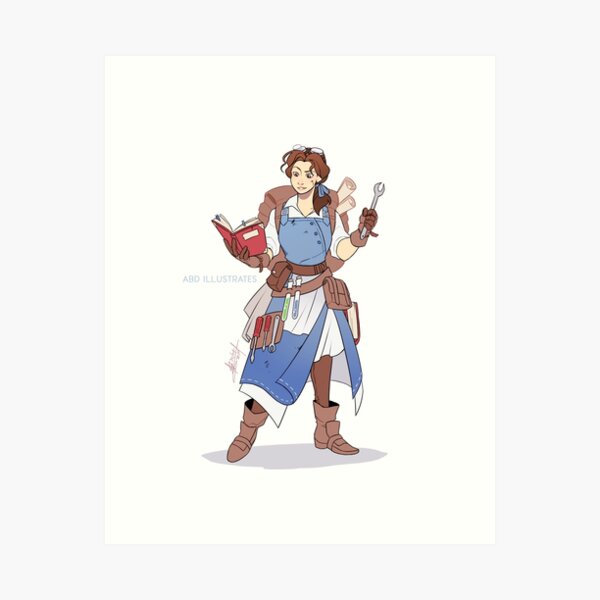 Downloadable & D&D Custom Character art for a Female Elf  Fighter/Rogue/Druid/Ranger/ - DMing Dad