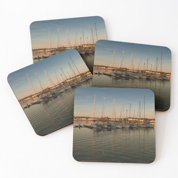 Item preview, Port Ellen: Yachts in the Harbour at Dusk designed and sold by IslayFineArt.