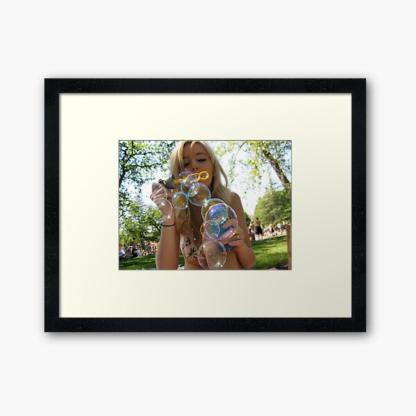 Bubbles Framed Art Print