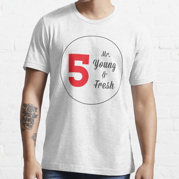 Mr. Young and Fresh (Black Text) Essential T-Shirt