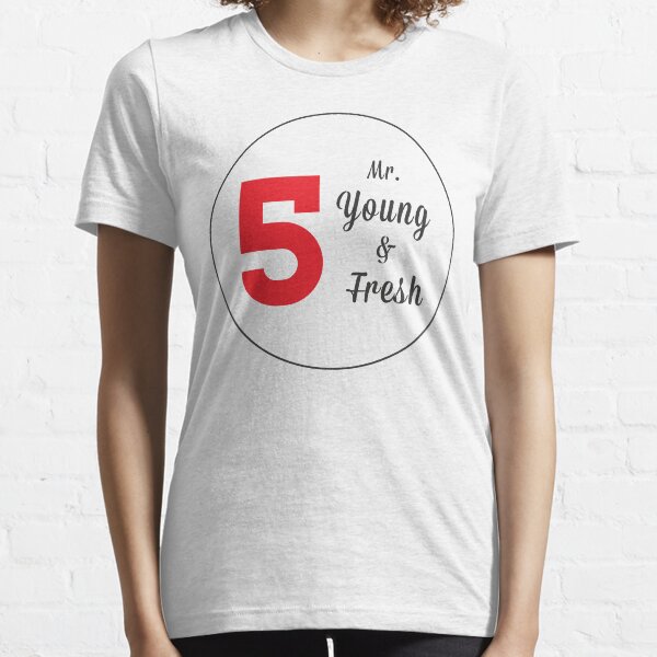 Mr. Young and Fresh (Black Text) Essential T-Shirt
