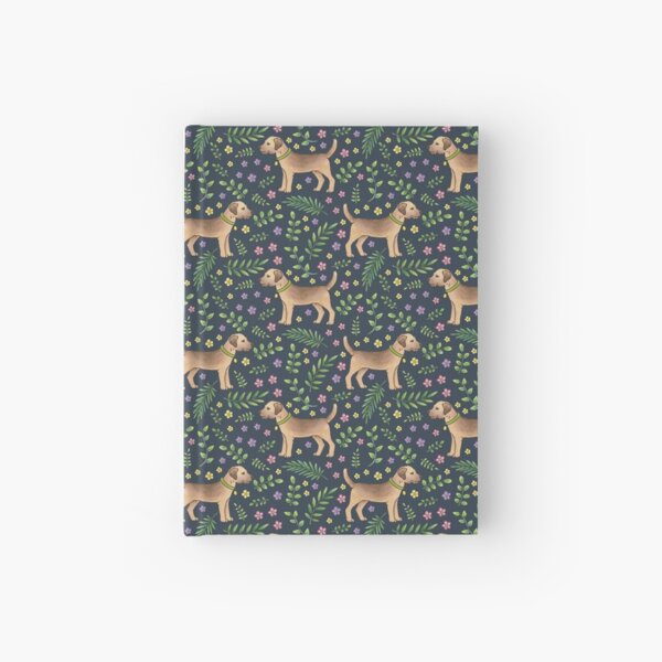 Item preview, Border Terriers Spring Floral on navy - pattern designed and sold by HazelFisher.