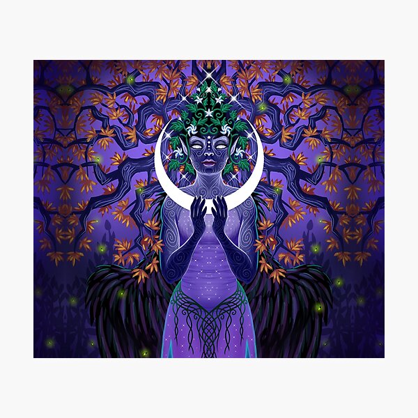 Forest Moon Photographic Print