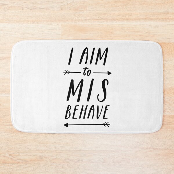 Item preview, Aim To Misbehave | White designed and sold by Me And The Moon.