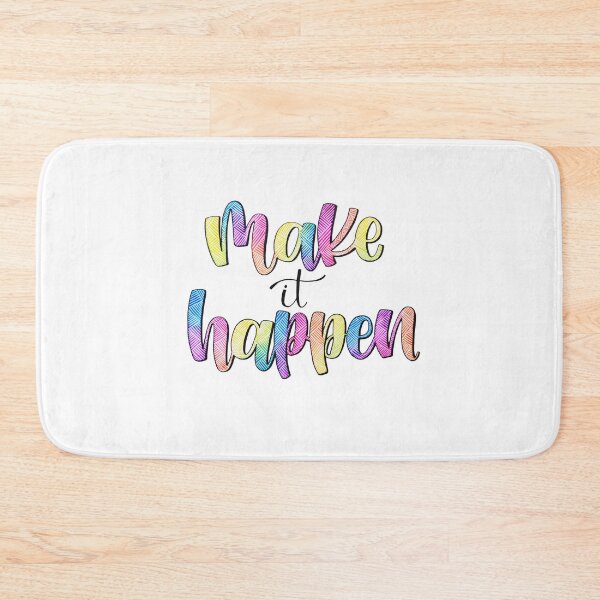 Item preview, Make It Happen- Positive Quote designed and sold by Angelica Herrera.