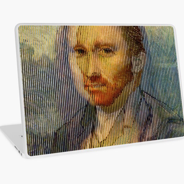 Painting Prints on Awesome Products,  Grand Unification: Mona Lisa - Vincent Van Gogh Laptop Skin
