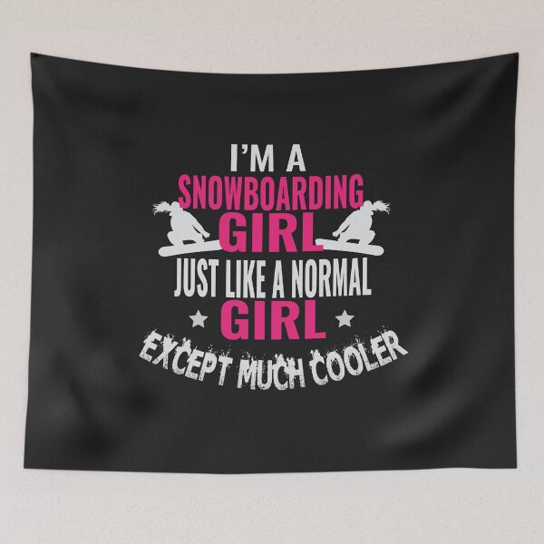 Artikelvorschau, Cool Snowboarding Girl Snowboard Geschenk Snowboarder entworfen und verkauft von tarek25.