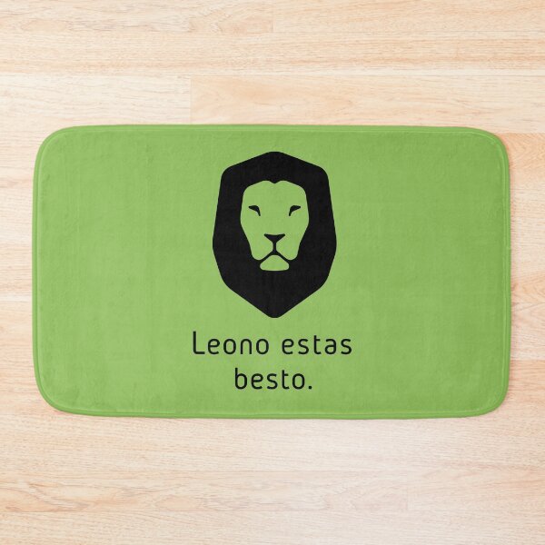 Item preview, Leono estas besto (A Lion is an Animal in Esperanto) designed and sold by ByMaSOLE.