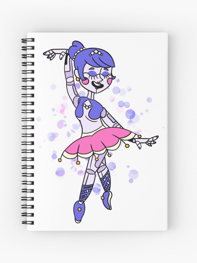 Ballora Five Nights At Freddy S Sister Location Spiral Notebook By Dragonfyrearts Redbubble