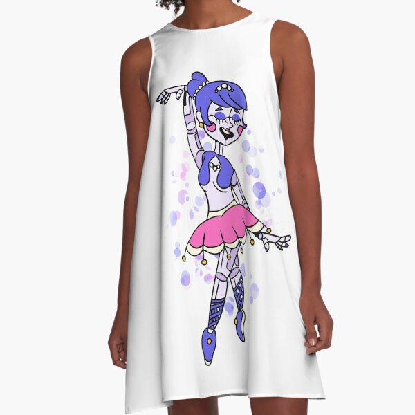 Ballora Five Nights At Freddy S Sister Location A Line Dress By Dragonfyrearts Redbubble