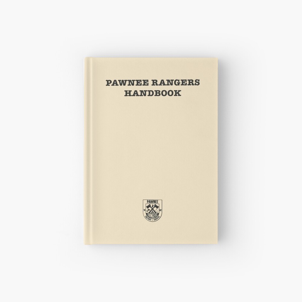"Pawnee Rangers Handbook Parks and Recreation" Hardcover Journal for
