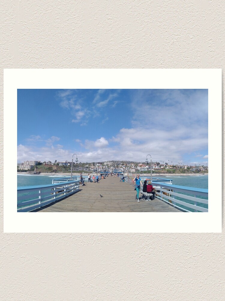 Thumbnail 2 of 3, Art Print, San Clemente Pier designed and sold by TalBright.