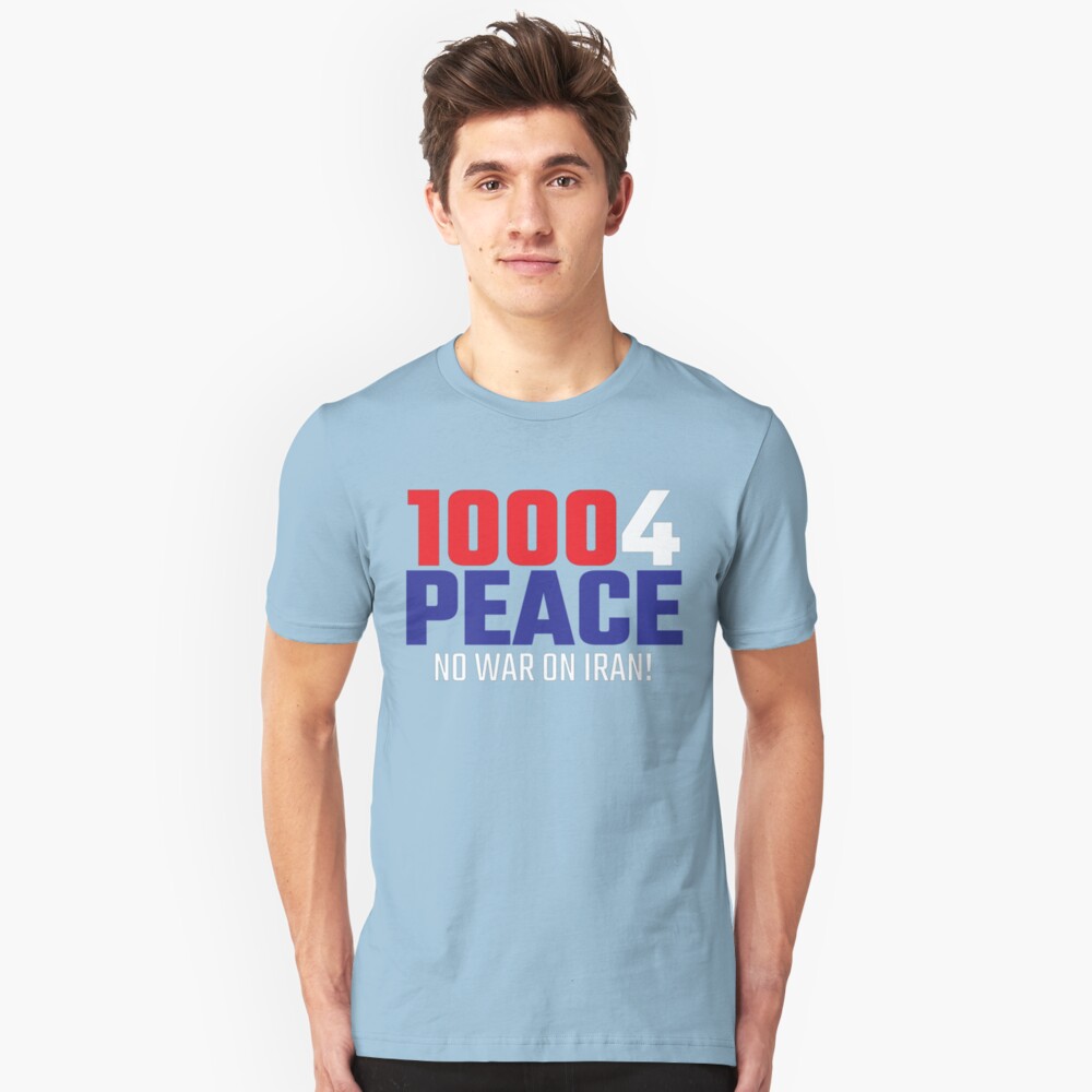 10004 (for) PEACE - No War on Iran! Slim Fit T-Shirt