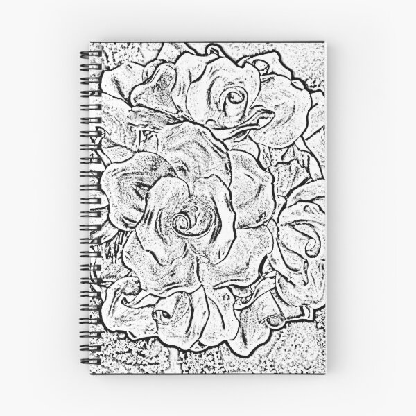 Item preview, French Roses (black and white) designed and sold by Ann Kronick.