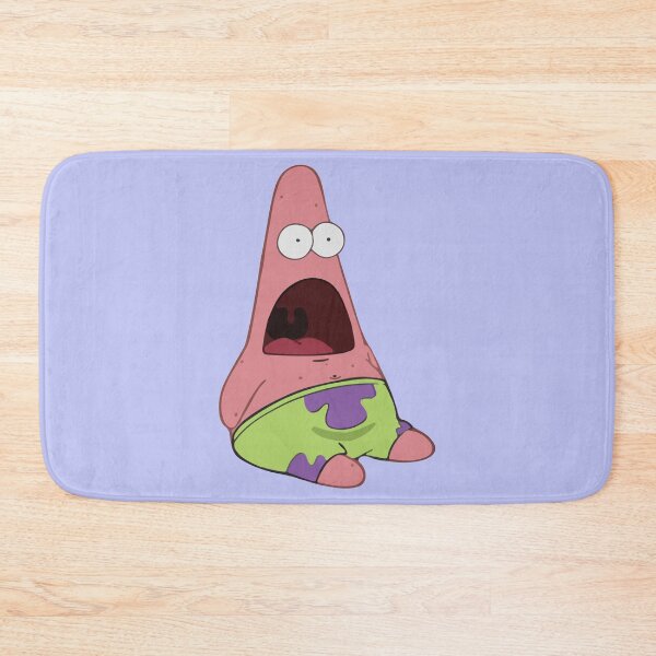 Patrick Surprised Meme Bath Mat