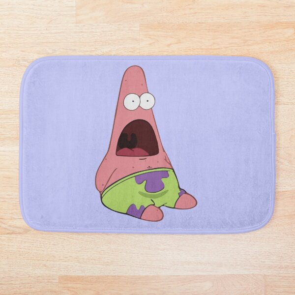 Patrick Surprised Meme Bath Mat