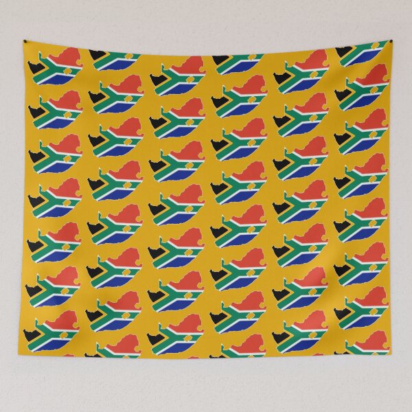 Item preview, South Africa Map with South African Flag designed and sold by Havocgirl.