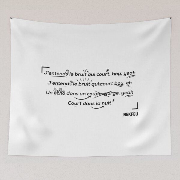 Item preview, Nekfeu - Quote designed and sold by Oni  Zuka.
