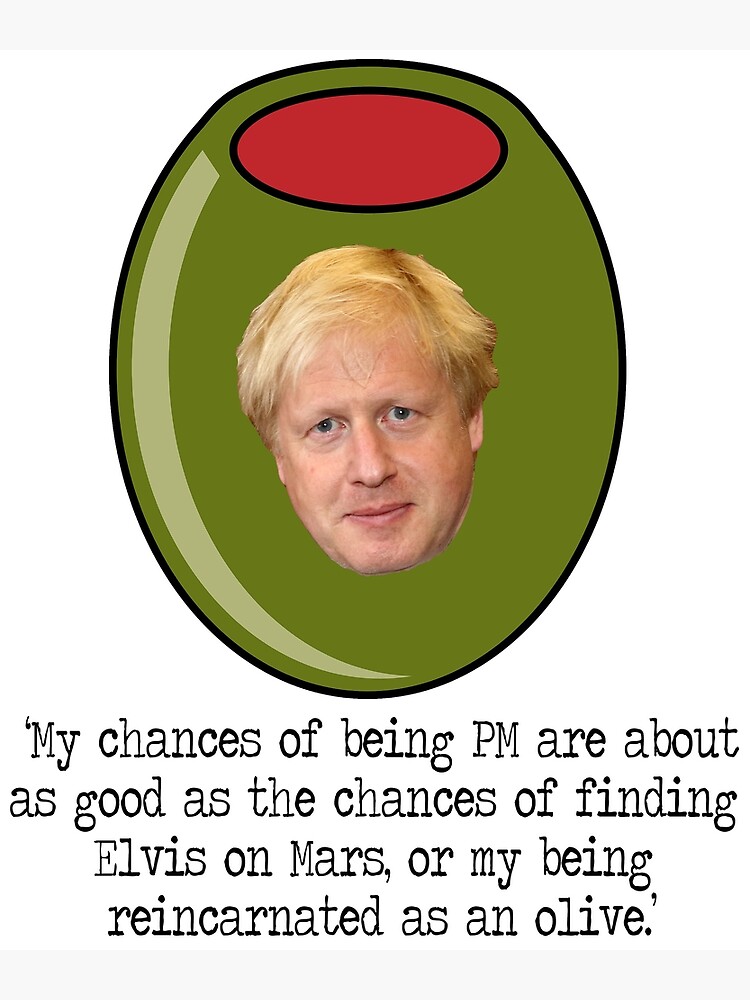 "Boris Johnson PM Quote" Poster for Sale by MyGuru Redbubble