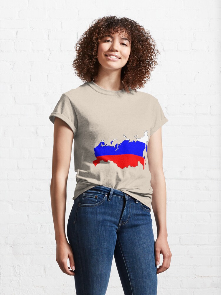 Russia Map with Russian Flag Photographic Print for Sale by Havocgirl