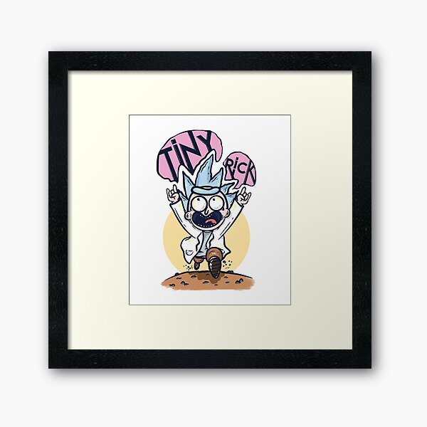 Tiny Rick Framed Art Print