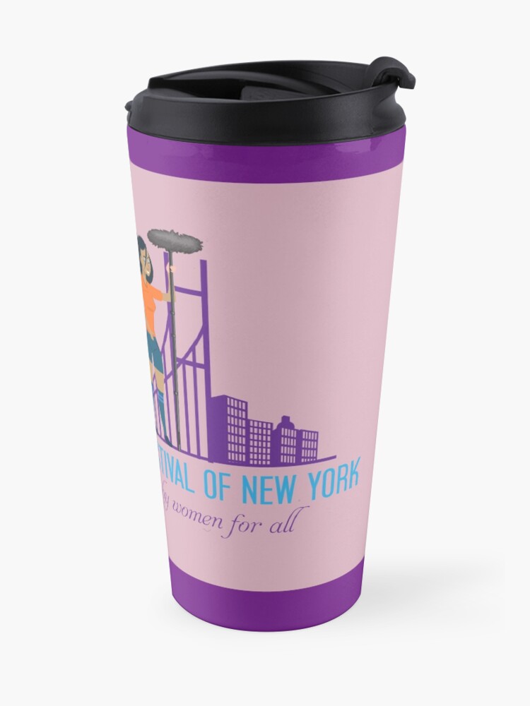 Alternate view of Uptown Women's Film Festival of New York Travel Mug