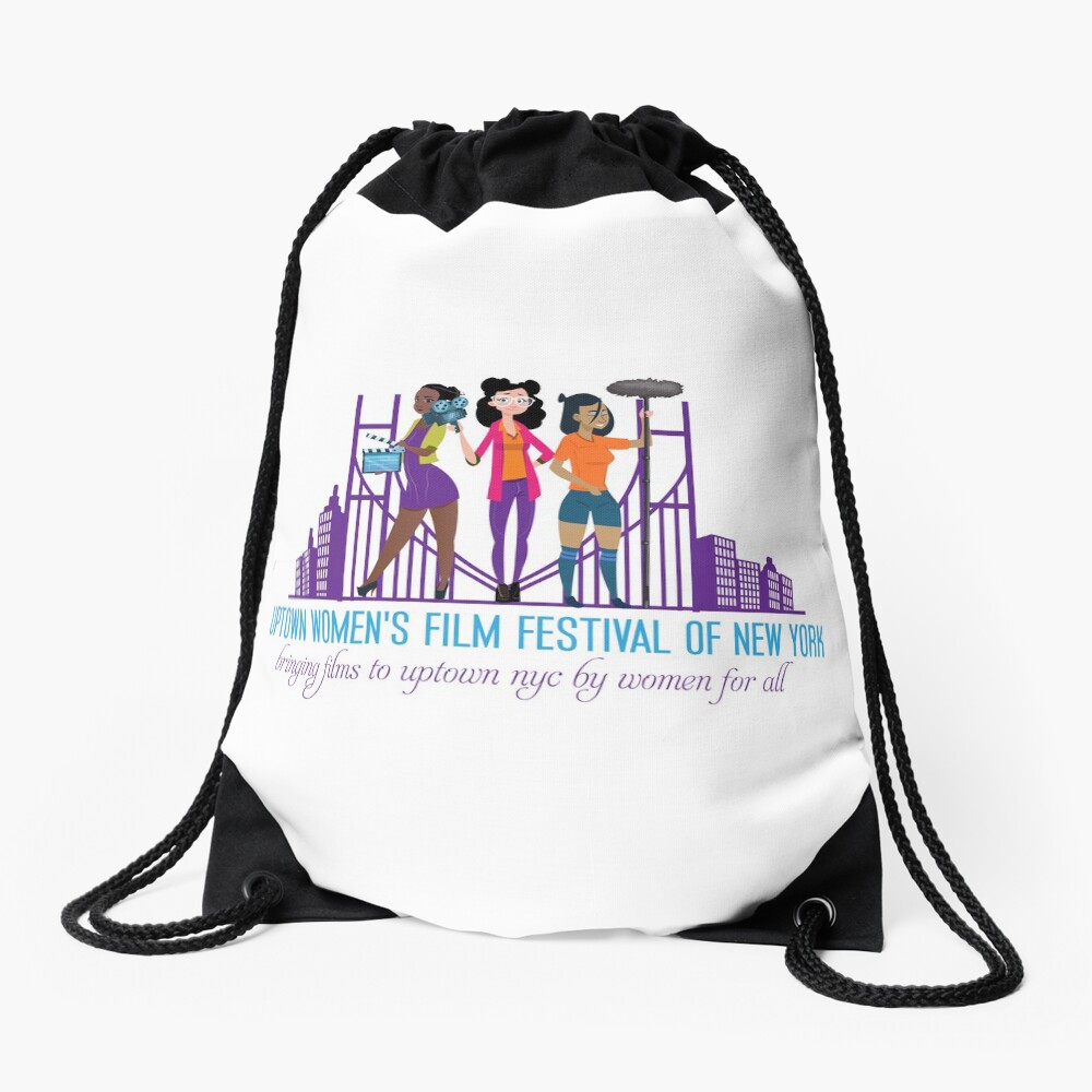 Uptown Women's Film Festival of New York Drawstring Bag