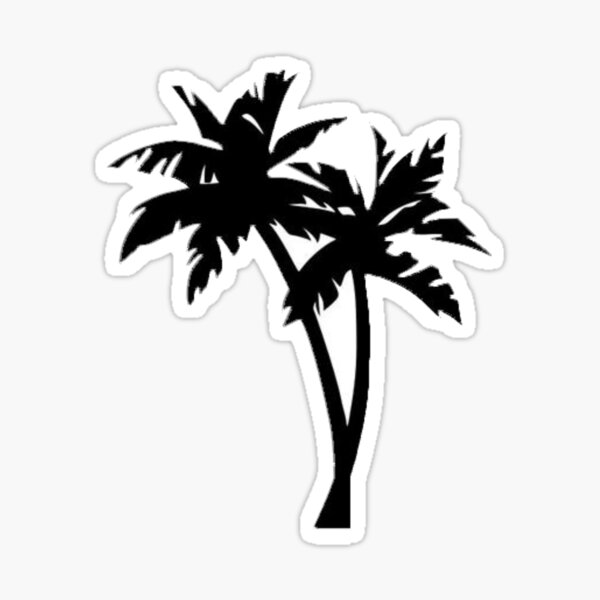 "Palm Tree Sticker" Sticker for Sale by Cutestickers23 Redbubble