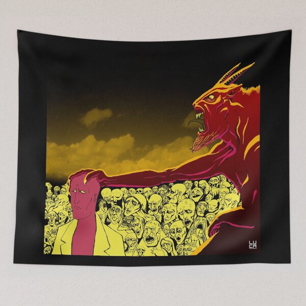 Item preview, The devil capturing a new soul designed and sold by lucamendieta.