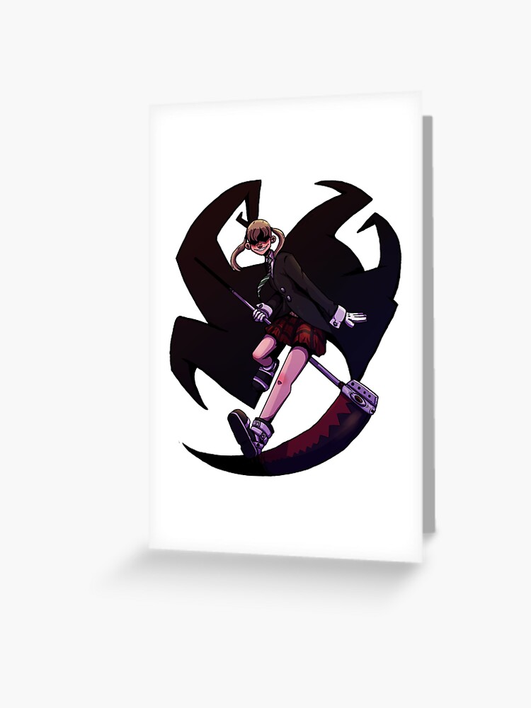Black Blood Maka Greeting Card By Thebravoshow Redbubble