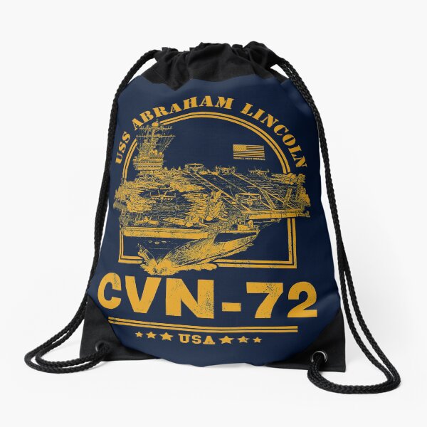 USS Abraham Lincoln Drawstring Bag