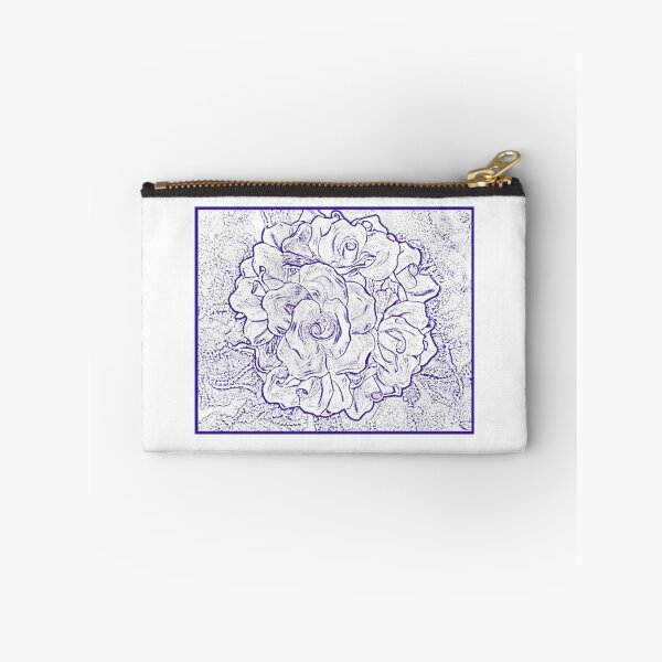 Item preview, French Roses (blue and white) designed and sold by Ann Kronick.