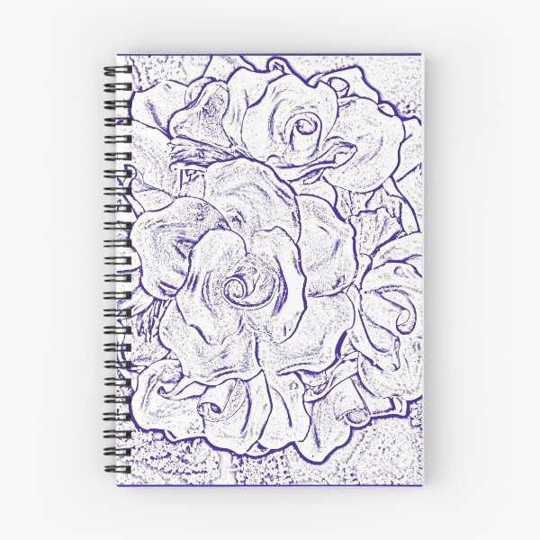Item preview, French Roses (blue and white) designed and sold by Ann Kronick.