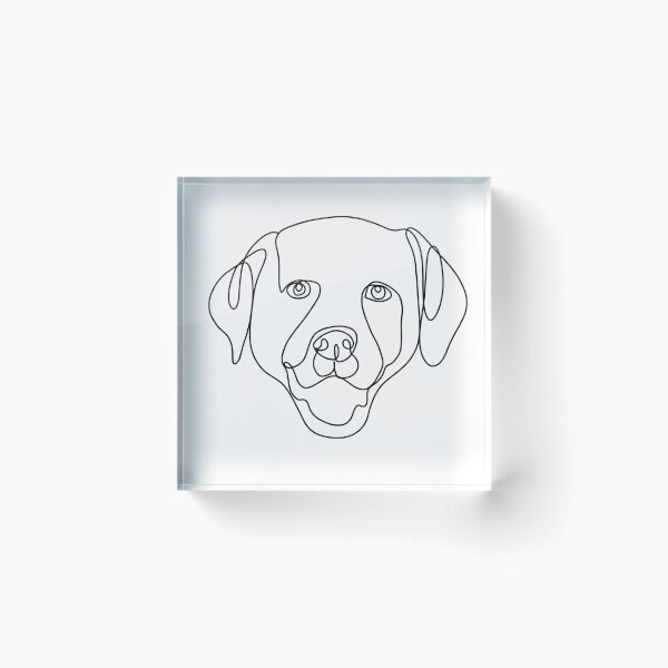 Item preview, Labrador line art, continuous line art drawing, dog drawing, line art drawing, pitbull art designed and sold by PetFriendly.