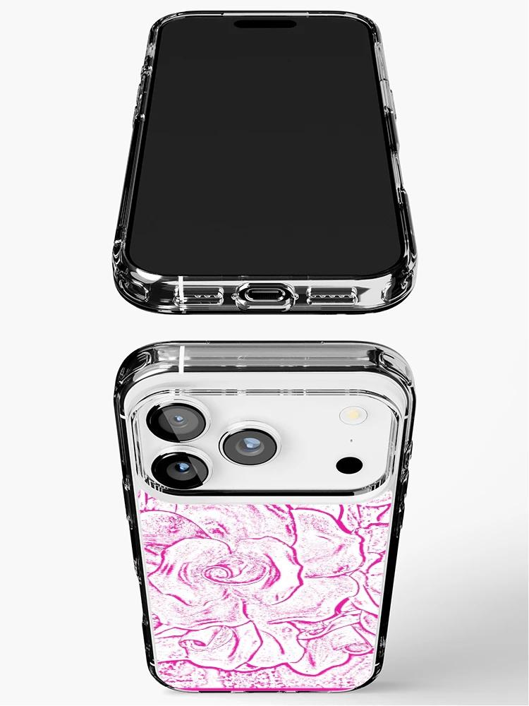 Thumbnail 3 of 5, iPhone Case, French Roses (pink) designed and sold by Ann Kronick.