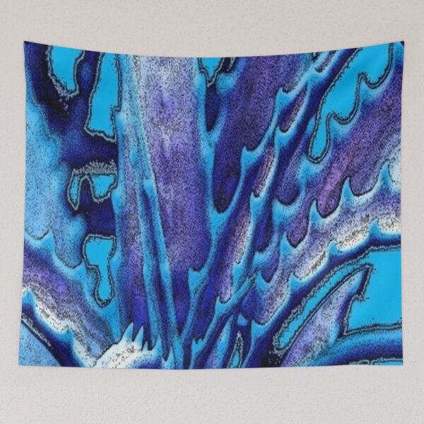 Item preview, ORNATE BLUE ORGANIC ABSTRACT ART, designed and sold by sharlesart.