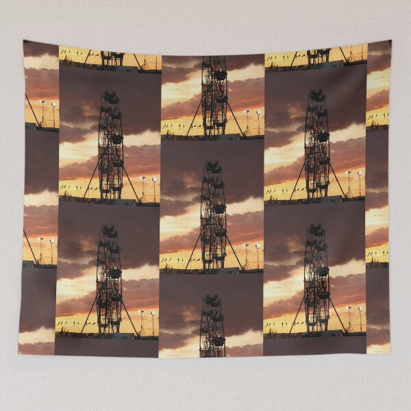 Item preview, Ferris Wheel at the Local Carnival, Fair, Summertime Country Living, carnival rides designed and sold by LCAppling.
