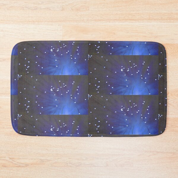 Item preview, Glowing Blue Heart Light Fountain, Polka Dots, Single and Repeating Pattern designed and sold by Nicolette Olivier.