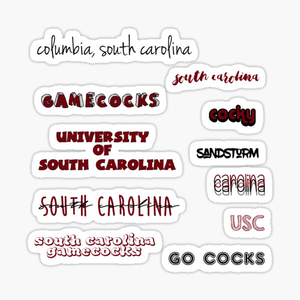 Item preview, south carolina sticker sheet designed and sold by Sydney Whitson.