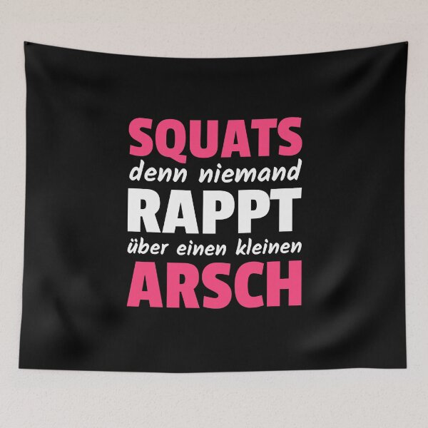 Artikelvorschau, Squats denn niemand rappt über einen kleinen Arsch entworfen und verkauft von Team150Designz.