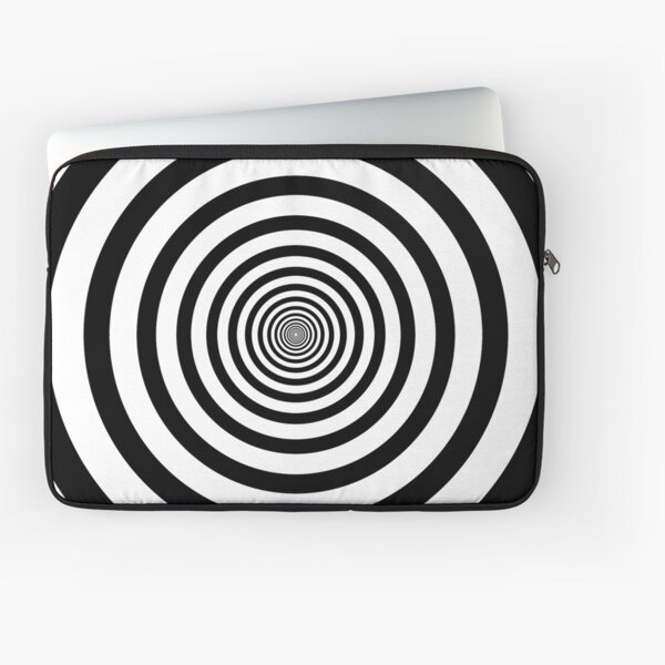 #Circle #2Dshape #target #dart dartboard archery aim hypnosis psychedelic Laptop Sleeve