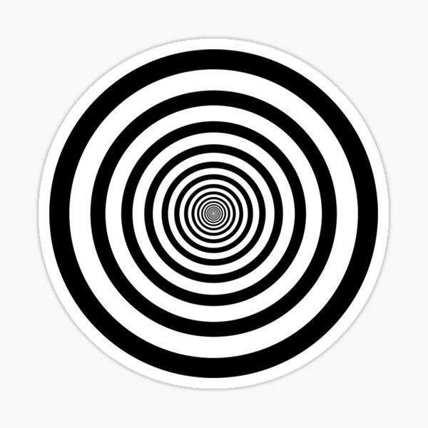 #Circle #2Dshape #target #dart dartboard archery aim hypnosis psychedelic Sticker