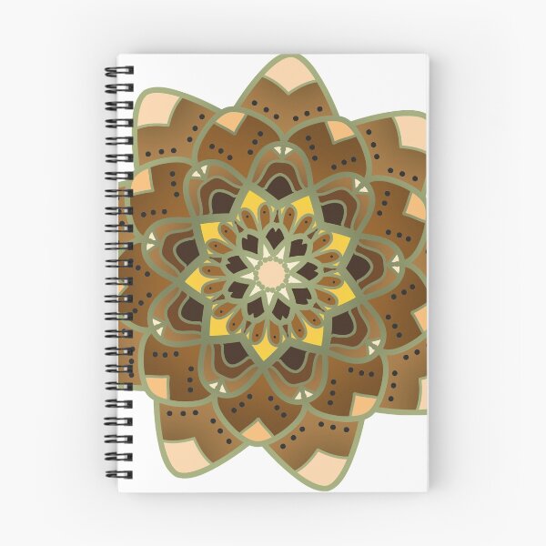 Item preview, tan and gold mandala designed and sold by resonanteye.
